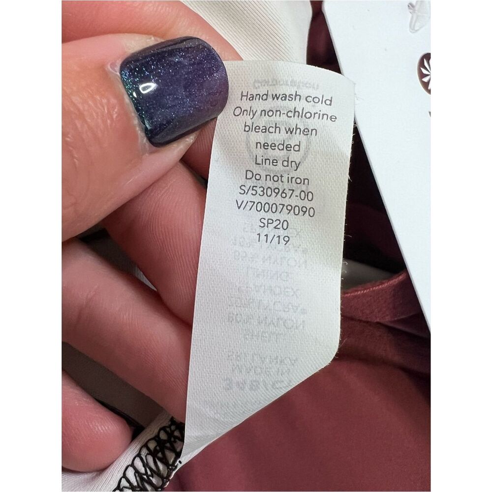 Athleta Sculpted Sienna Halter Tankini Top 34B / CT Abstract Swim NEW - Picture 9 of 10